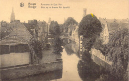 BELGIQUE - Brugge - Panorama Du Quai Vert - Carte Postale Ancienne - Brugge