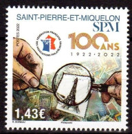 St Pierre Et Miquelon 2022 - 100 Ans De La Philatélie En SPM  - 1 Val Neufs // Mnh - Nuevos