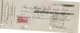 FERS- CHARBONS,BOIS DE CHAUFFAGE  -L. CHAMPENOIS -   PONT-ROUSSEAU -LOIRE INFERIEUR --ANNEE 1935 - Bills Of Exchange