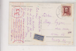 SLOVAKIA WW II 1944 POPRAD Censored Postcard To Austria Germany - Covers & Documents