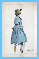 CPA - Illustrateur (Georgeli) - Petite Femme - Costume - Mode - Ecrite Par L'auteur - Mode