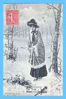 CPA - Fantaisie (Semennowski) - 526. Mode Femme - Mode Hiver - Mode