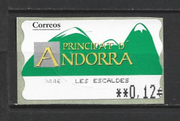 ANDORRA CORREO ESPAÑOL ETIQUETAS QUE ESTUVIRON EN USO MUY POCO TIEMPO AHORA YA NO ESTAN A LA VENTA (C.V) - Used Stamps