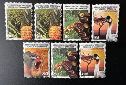 Cameroun Cameroon Kamerun 1998 Mi. 1226 - 1232 Tourisme Tourismus Bird Vogel Oiseau Baboon Ape Singe Monkey Faune Fauna - Cameroun (1960-...)