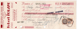 ROBERT ROUSSE  CHEMISERIE -LINGERIE -BONNETERIE - NANTES - ANNEE 1935 - Wechsel