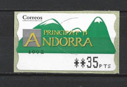 ANDORRA CORREO ESPAÑOL ETIQUETAS QUE ESTUBIERON  EN USO MUY POCO TIEMPO AHORA YA NO ESTAN A LA VENTA (C.V) - Used Stamps