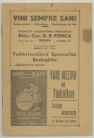 VADE MECUM DEL VINICULTORE -VINI SEMPRE SANI -LIBRETTO DEL 1933 - Handbücher Für Sammler