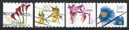 Canada 2005. Scott #2128-31 (U) Flowers  *Complete Set* - Oblitérés