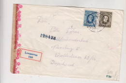 SLOVAKIA WW II 1943 LOVASOVCE Registered Censored Cover  To Germany - Lettres & Documents