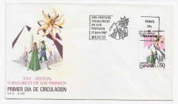 3761   FDC Madrid 1987, Festival Folclórico De Los Pirineos. - FDC