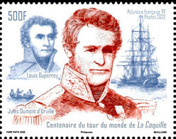 Polynésie Française 2022 - Dumont D'Urville, 1ere émission Avec Erreur Centenaire - 1 Val Neuf // Mnh - Nuevos