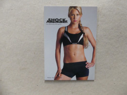 Carte Postale Publicité Anna Kournikova Shock Absorber Les Dessous Du Sport - Sportsmen