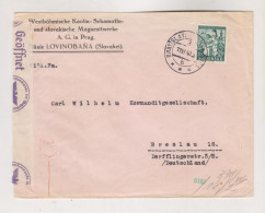 SLOVAKIA WW II 1940 BRATISLAVA  Censored Cover  To Bohemia & Moravia - Brieven En Documenten