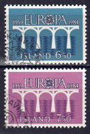 Island 1984 - EUROPA, Nr. 614 - 615, Gestempelt / Used - Gebraucht
