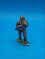 Figurine Aluminium Soldat Quiralu USA GI Avec Fusil Dans Le Dos - Fusil Cassé - Armée Militaire Guerre WWII - Quiralu
