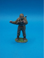 Figurine Aluminium Soldat Quiralu USA GI Avec Radio Téléphone - Fusil Cassé - Armée Militaire Guerre WWII - Quiralu