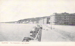 NAPOLI - Via Caracciolo E Gli Hôtels - Carte Postale Ancienne - Napoli