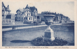 LE TOUQUET PARIS-PLAGE. La Digue Fleurie Et Les Villas - Le Touquet