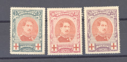 BE 0599  -  Belgique  :  COB 132-34  * - 1914-1915 Croix-Rouge