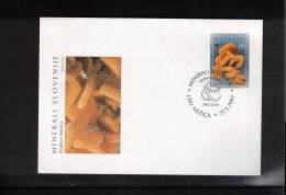 Slovenia 1997 Minerals - Wulfenit FDC - Minéraux