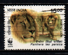 INDIA - 1999 - WWF: LEONI - USATO - Used Stamps