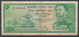 °°° ETHIOPIA 1 DOLLAR 1961 °°° - Etiopía