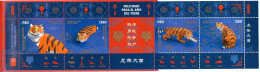 ARGENTINA 2022. Year Of The Tiger (booklet With Strip Of 4 + Label), Mint NH - Ongebruikt