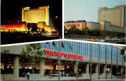 New Jersey Atlantic City Hello With Three Views Of Trump's Castle Hotel And Casino - Atlantic City