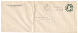 1920 USA, United States, US - New York To Brunswick, Germany - Stationery, Envelope - - 1901-20