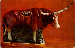 Kentucky Frankfort Ezra Brooks Distilling Company Bourbon Whiskey Texas Longhorn Decanter - Frankfort