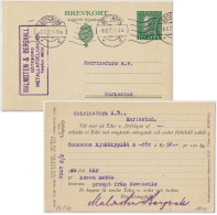 SUÈDE / SWEDEN - 1922 - 10 öre Postal Card Mi.P40 (re-printed) Cancelled GÔTEBORG To MARIESTAD - VF Used - Ganzsachen