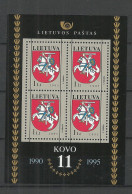 LITAUEN Lietuva Lithuania 1995 Block Michel 5 MNH - Timbres