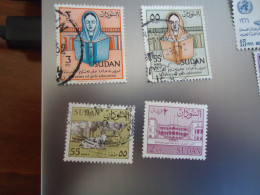 SUDAN  USED STAMPS  4  GIRLS COW - Soudan (1954-...)