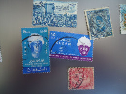 SUDAN  EGYPT USED STAMPS  5  LOT - Soudan (1954-...)