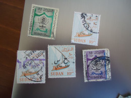 SUDAN  USED STAMPS   5 LOT  MALARIA WITH POSTMARK - Soudan (1954-...)