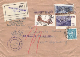 INDIA - REGISTERED AIRMAIL LETTER 1980 > HANNOVER/DE / 5-21 - Briefe U. Dokumente