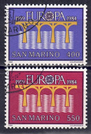 San Marino 1984 - EUROPA, Nr. 1294 - 1295, Gestempelt / Used - Usados