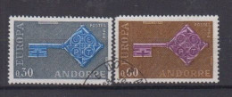 EUROPA - CEPT - Michel - 1968 - ANDORRA - Nr 208/09 - Gest/Obl/Us - 1968