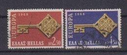 EUROPA - CEPT - Michel - 1968 - GRIEKENLAND - Nr 974/75 - Gest/Obl/Us - 1968
