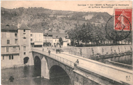 CPA   Carte Postale France Bort Pont Sur La Dordogne  Place Marmontel   1909 VM66622 - Ussel