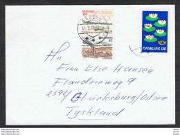 DENMARK: 1977 COVERT WITH:  50 Ore + 120 Ore + 130 Ore (574 + 578 + 637) - TO GERMANY - Storia Postale