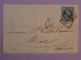 BR8 FRANCE  BELLE LETTRE  1966 BORDEAUX A DAX +N°22++AFF.INTERESSANT+ - 1862 Napoléon III