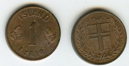 Islande Iceland 1 Eyrir 1946 UNC KM 8 - Islande