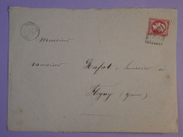 BR8 FRANCE  BELLE LETTRE DEVANT  1866 TONNERRE A  FLOGNY +N°24 LOS. 3971++AFF.INTERESSANT+ - 1862 Napoleon III