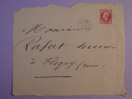 BR8 FRANCE  BELLE LETTRE DEVANT  1866 TONNERRE A  FLOGNY +N°24 LOS. 3971++AFF. INTERESSANT+ - 1862 Napoleone III