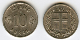 Islande Iceland 10 Aurar 1946 UNC KM 10 - Iceland