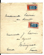 Les COLONIES - Années 20 - SURCHARGE SOUDAN Français - 2 Enveloppes Avec Timbre 50c A.O.F. - Archive LASNIER Mérignac - Soudan (...-1951)