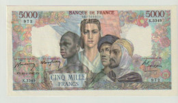 Magnifique Billet 5000 Francs  Empire Français  Du 20-3-1947 - 5 000 F 1942-1947 ''Empire Français''