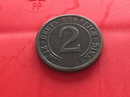 Münze Münzen Umlaufmünze Deutschland Deutsches Reich 2 Rentenpfennig 1924 Münzzeichen A - 1 Renten- & 1 Reichspfennig