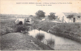 FRANCE - 33 - SAINT VIVIEN MEDOC - L'écluse Le Chenal Et Le Pont De La Coulisse - Carte Postale Ancienne - Sonstige & Ohne Zuordnung